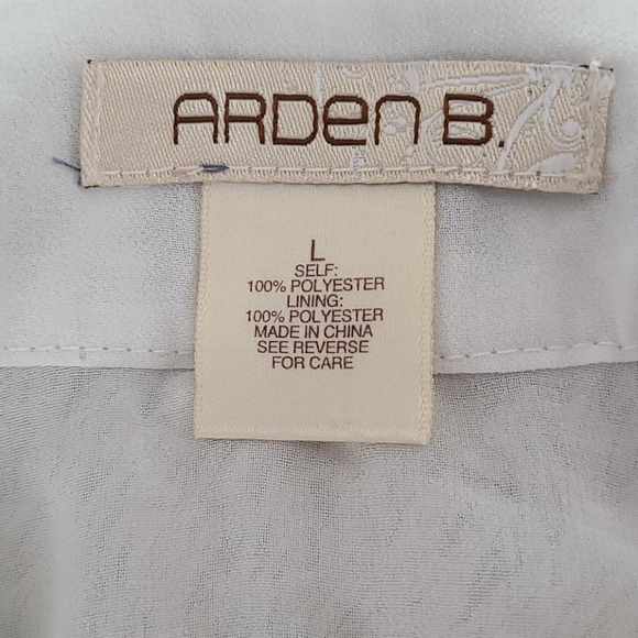 Arden B White sheer top - Picture 4 of 5